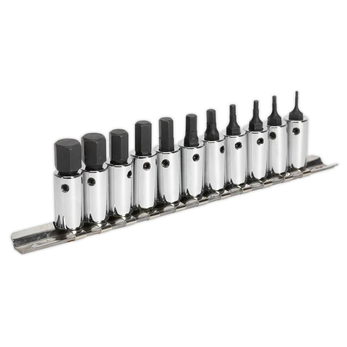 Sealey Premier Hex Socket Bit Set 1/4"Sq Drive11pc Sealey 