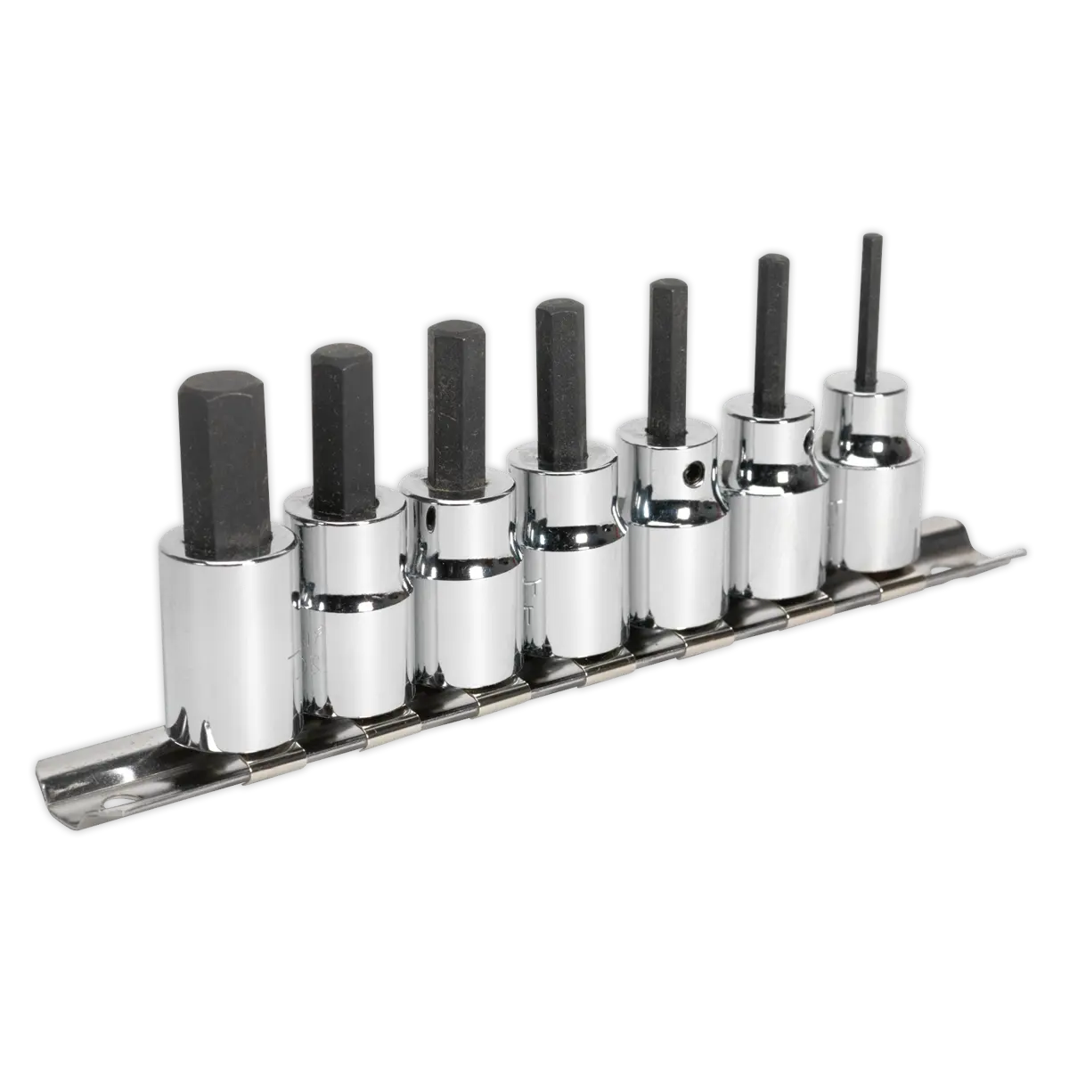 Sealey Premier Hex Socket Bit Set 3/8"Sq Drive 7pc Sealey 