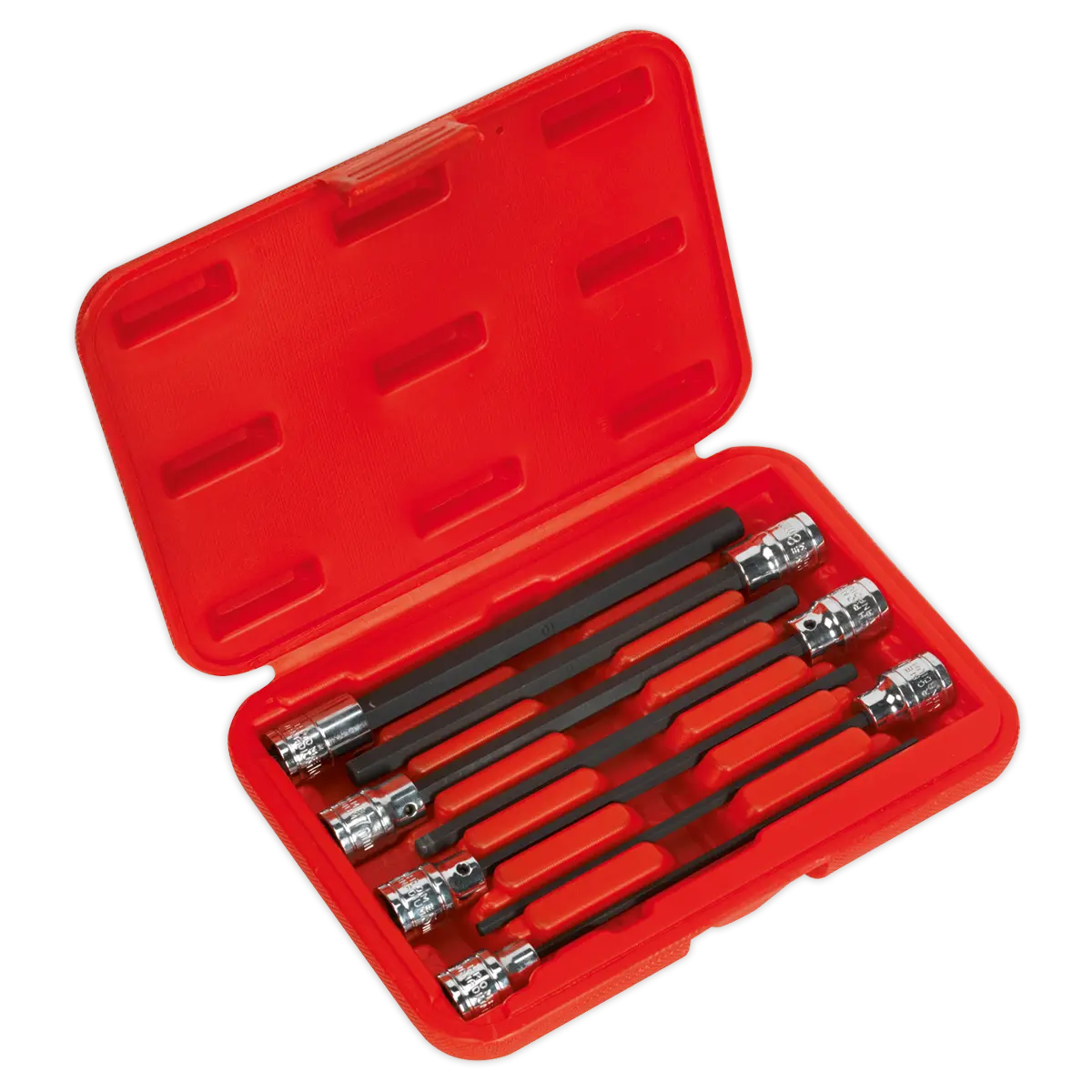 Sealey Premier Hex Socket Bit Set 3/8"Sq Drive 7pc Sealey 