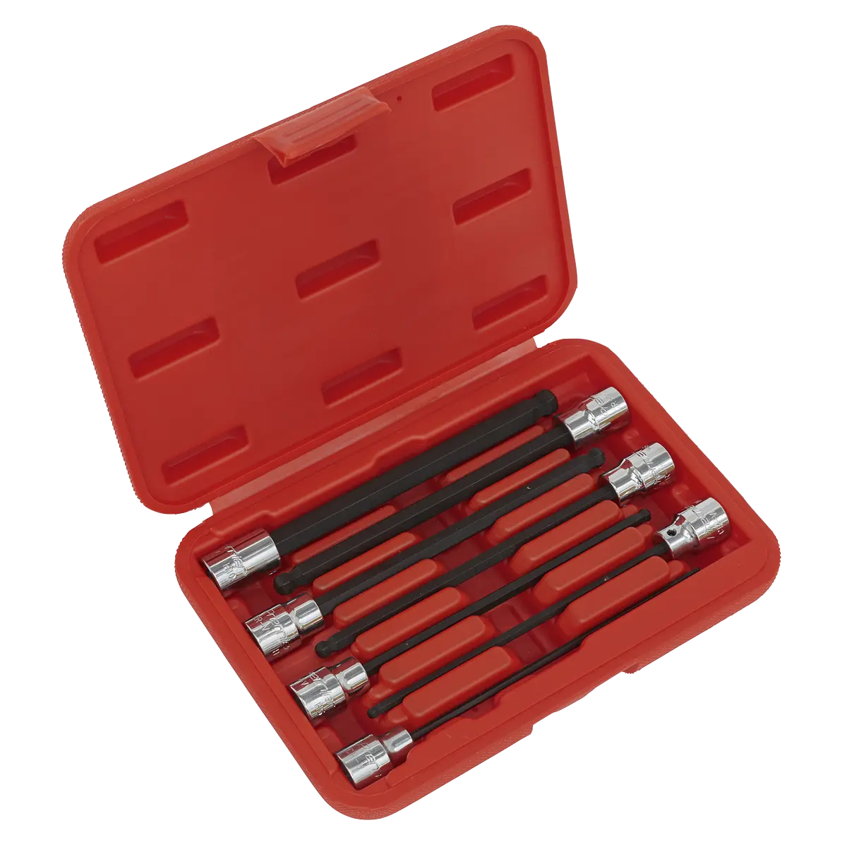 Sealey Premier Ball-End Hex Socket Bit Set 3/8"Sq Drive 7pc Sealey 