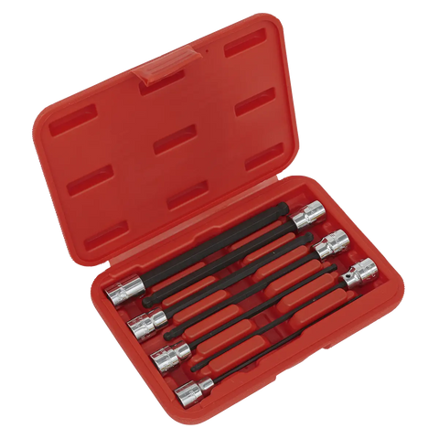 Sealey Premier Ball-End Hex Socket Bit Set 3/8"Sq Drive 7pc