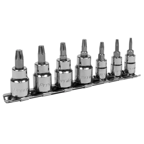 Sealey Premier Lock-On™ TRX-Star* Socket Bit Set 1/4" & 3/8"Sq Drive 7pc