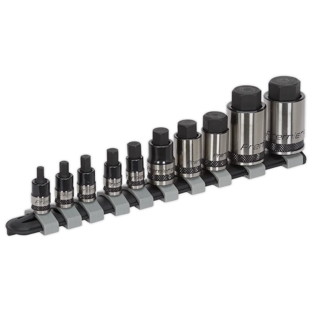 Short Socket Bit Sealey Premier Black Stubby Hex Socket Bit Set 1/4