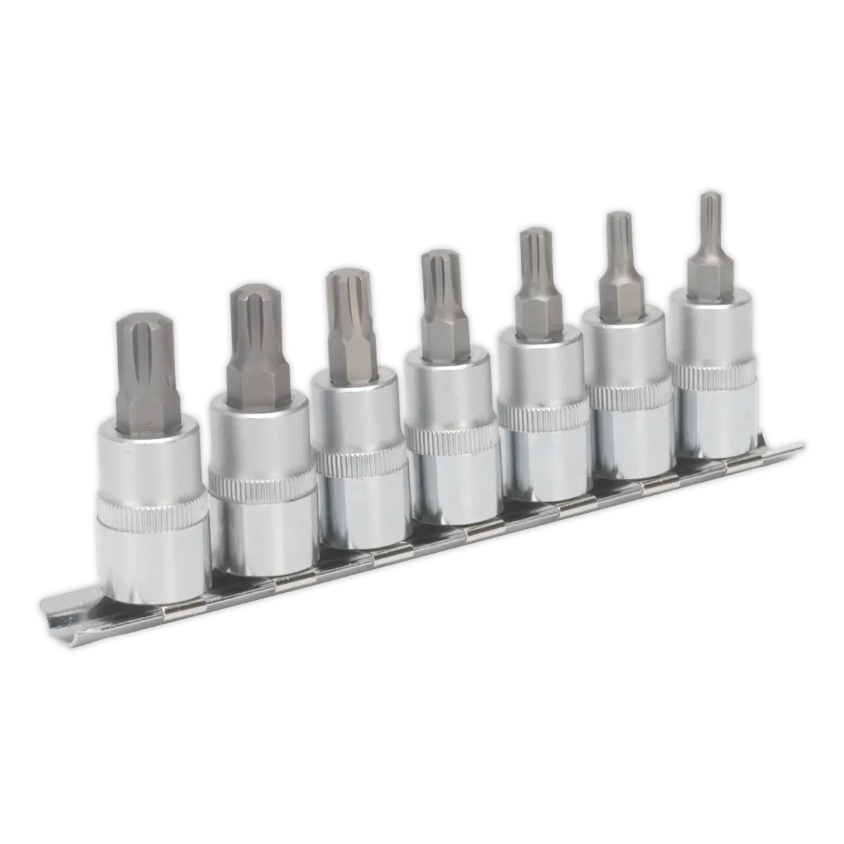 Sealey Premier Ribe Socket Bit Set 3/8"Sq Drive 50mm 7pc Sealey 