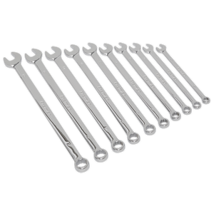 Sealey Premier Extra-Long Combination Spanner Set 10pc