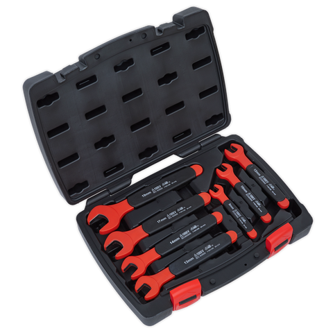 Sealey Premier Insulated Open-End Spanner Set - VDE Approved