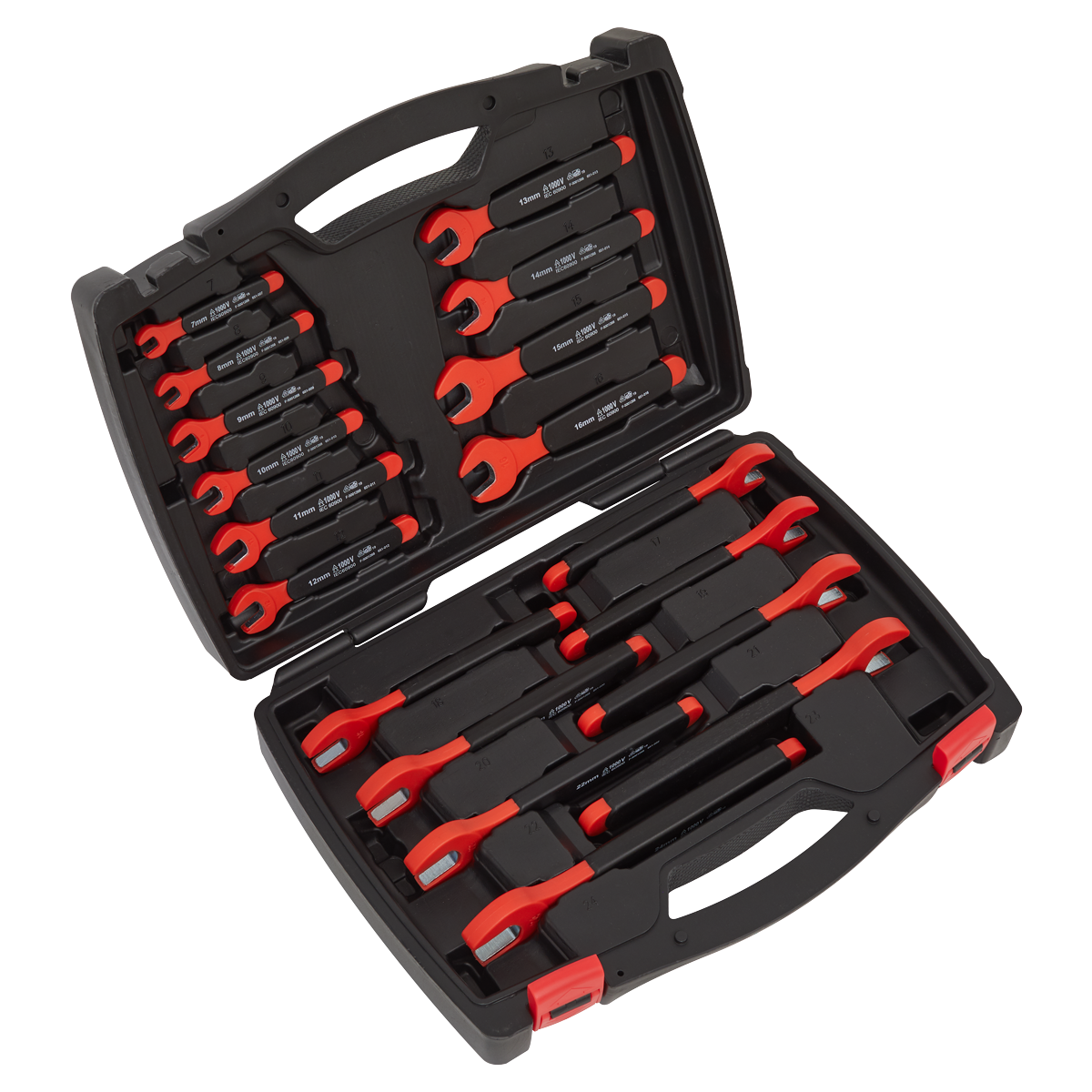 Sealey Premier Insulated Open-End Spanner Set - VDE Approved Sealey 