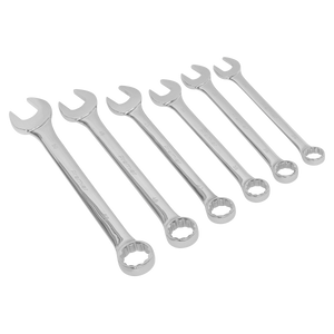 Sealey Premier Super Jumbo Combination Spanner Set 6pc