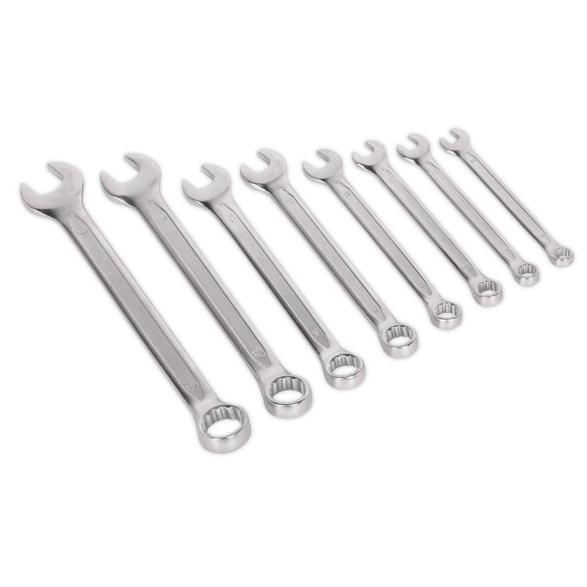 Sealey Premier Combination Spanner Set (Slim Style)