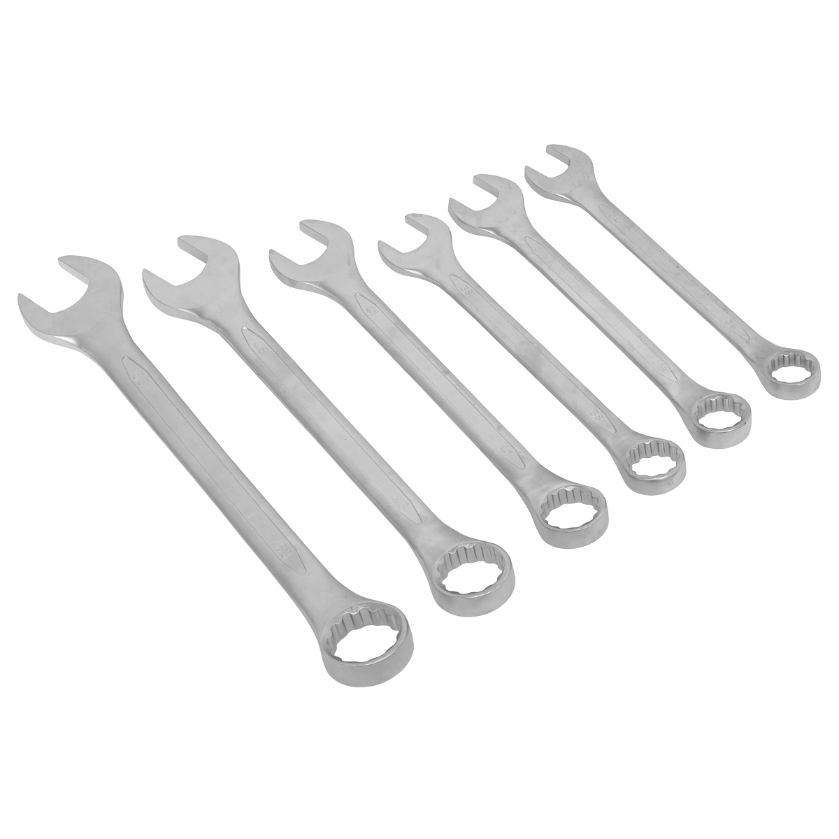 Sealey Premier Jumbo Combination Spanner Set 6pc Sealey 