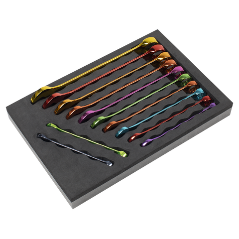 Sealey Premier Multi-Coloured Combination Spanner Set 12pc