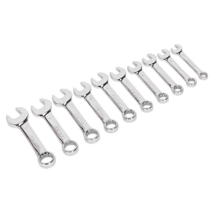 Sealey Premier Stubby Combination Spanner Set 10pc