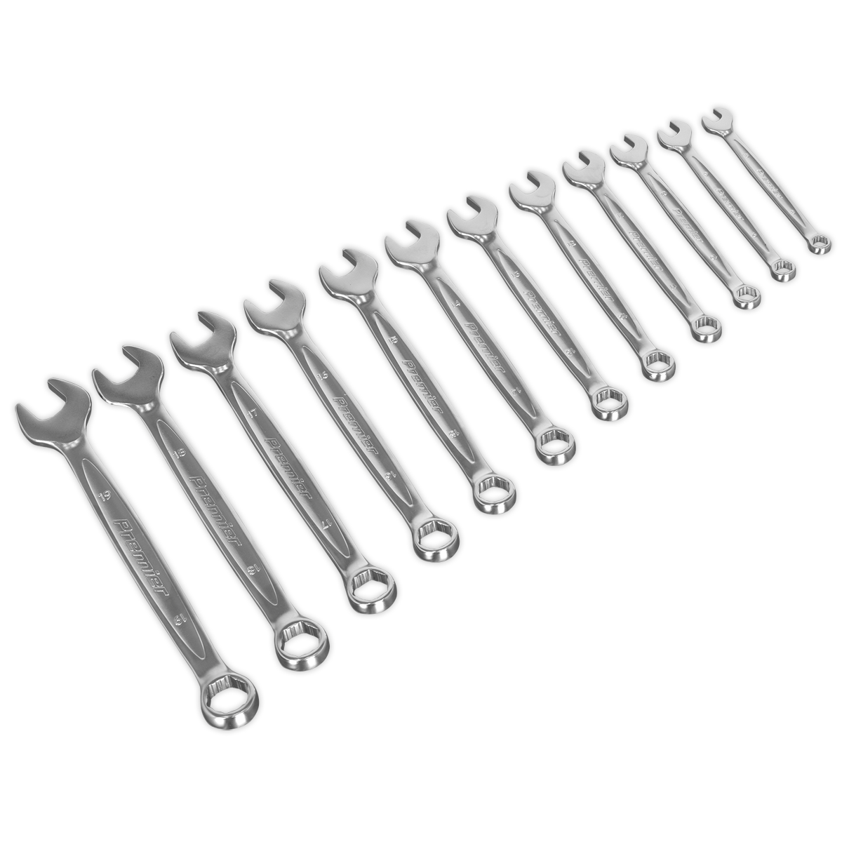 Sealey Premier Lock-On™ Combination Spanner Set 12pc Sealey 