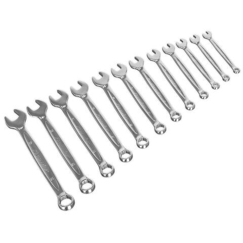 Sealey Premier Lock-On™ Combination Spanner Set 12pc