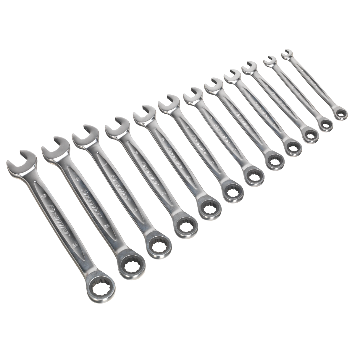 Sealey Premier Platinum Combination Ratchet Spanner Set 12pc Sealey 
