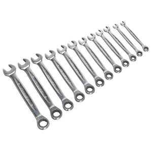 Sealey Premier Platinum Combination Ratchet Spanner Set 12pc