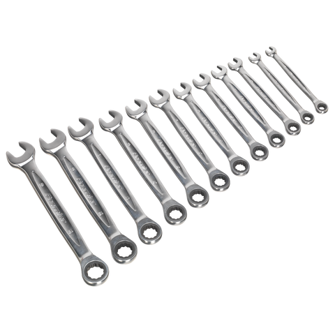 Sealey Premier Platinum Combination Ratchet Spanner Set 12pc