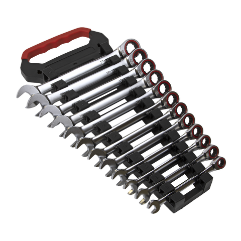 Sealey Premier Platinum Ratchet Combination Spanner Set