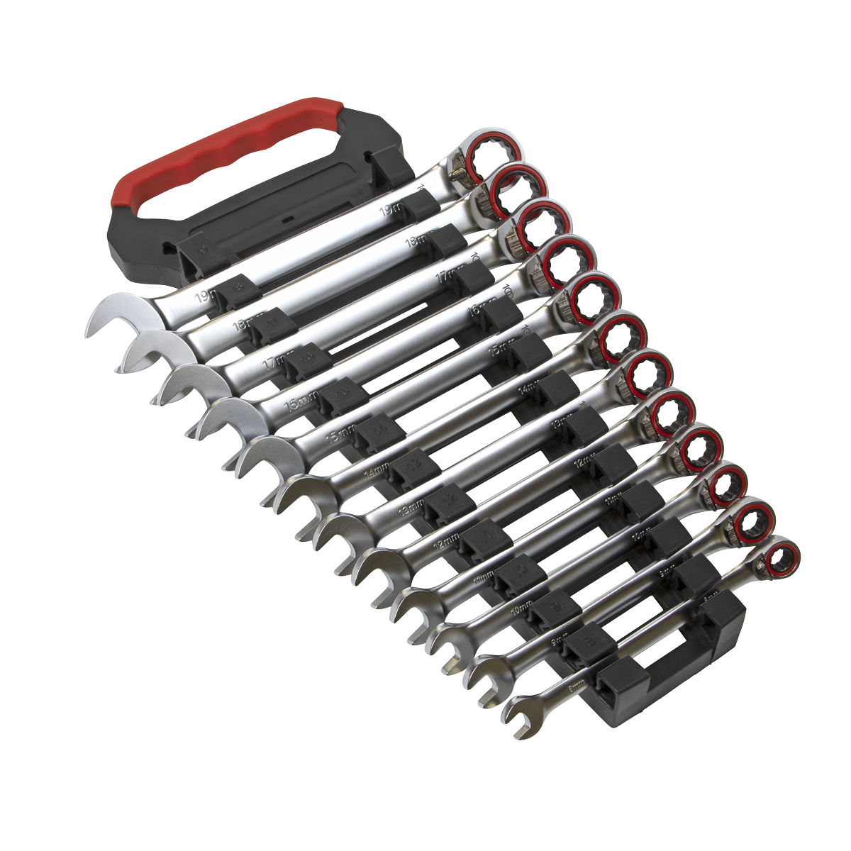 Sealey Premier Platinum Reversible Ratchet Combination Spanner Set Sealey 