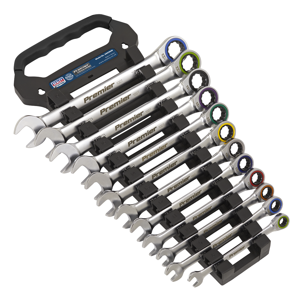 Sealey Premier Platinum Combination Ratchet Spanner Set 12pc Sealey 