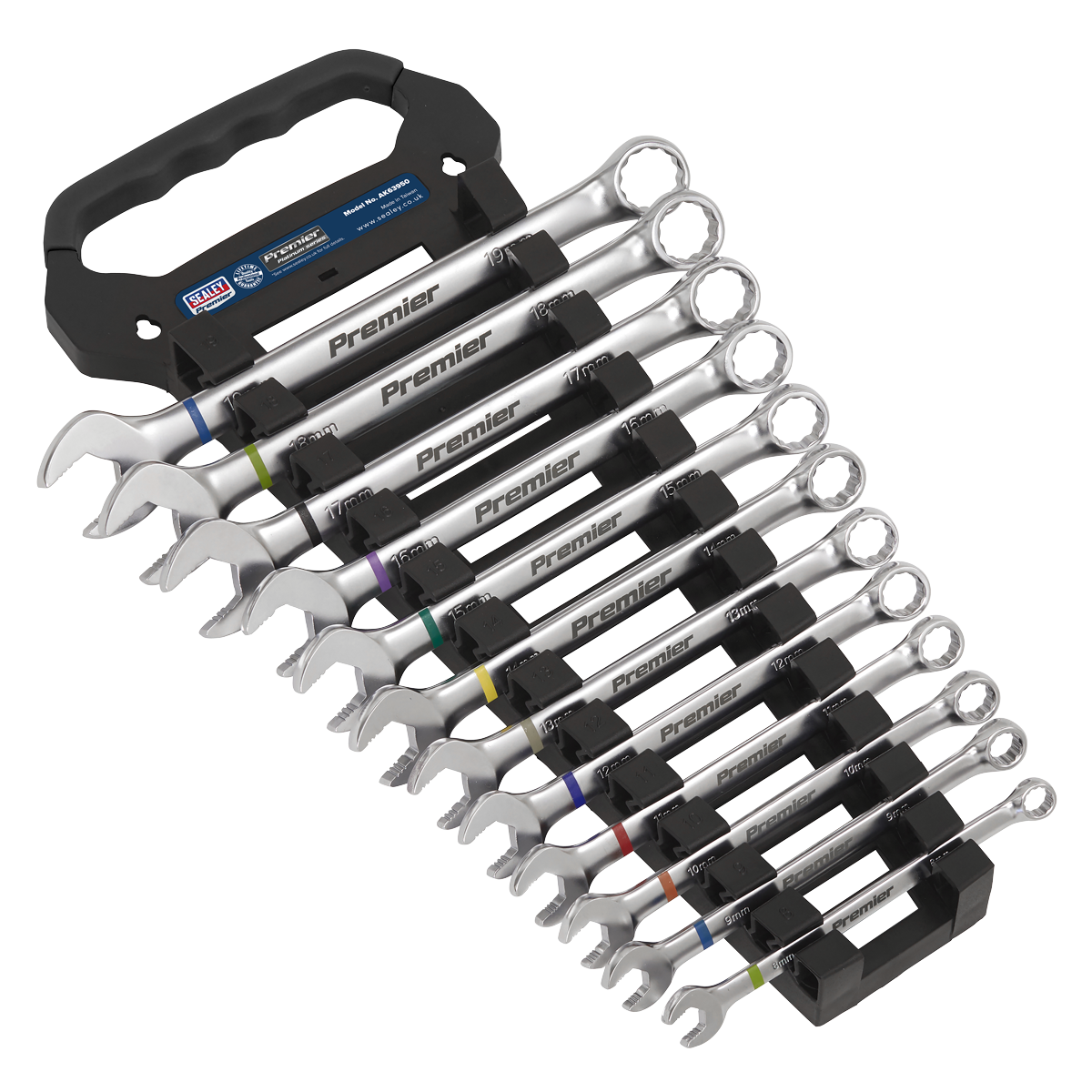 Sealey Premier Platinum Anti-Slip Combination Spanner Set 12pc Sealey 
