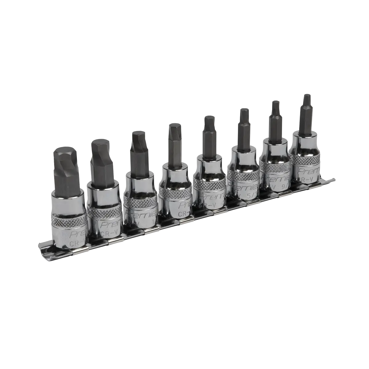 Sealey Premier Imperial Lock-On™ Hex Socket Bit Set 3/8"Sq Drive 8pc Sealey 