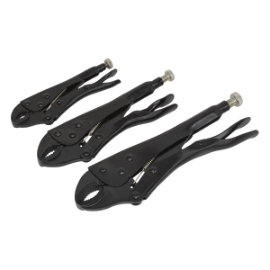 Sealey Locking Pliers Set 3pc