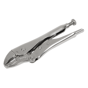 Sealey Premier Locking Pliers Curved Jaws 185mm 0-38mm Capacity