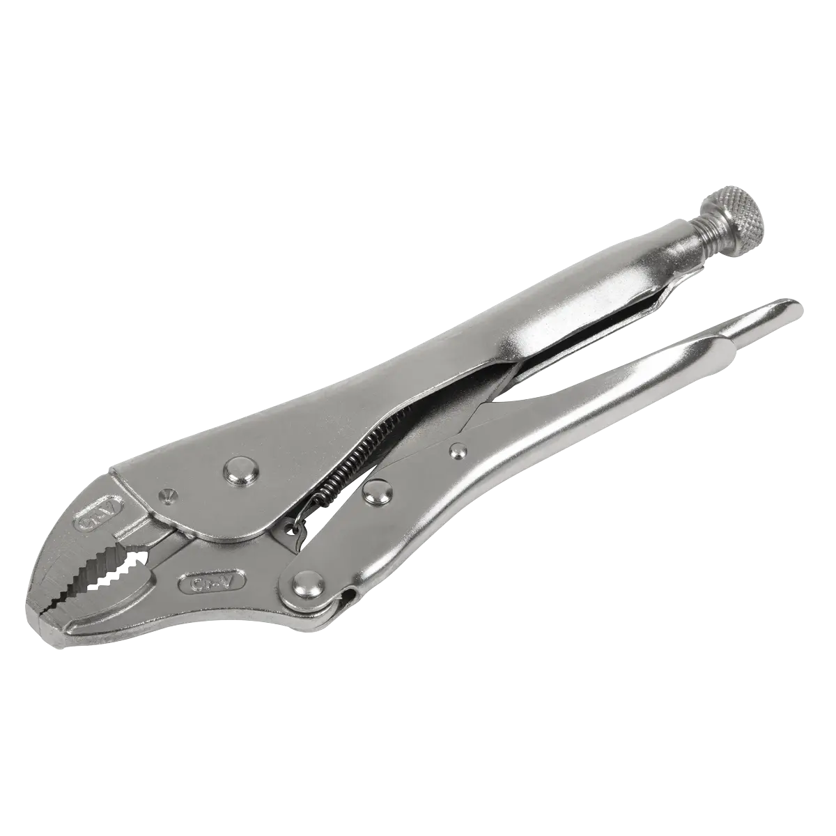 Sealey Premier Locking Pliers Curved Jaws 225mm 0-47mm Capacity Sealey 