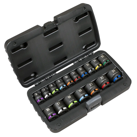 Sealey Impact Socket Set 3/8"Sq Drive 17pc