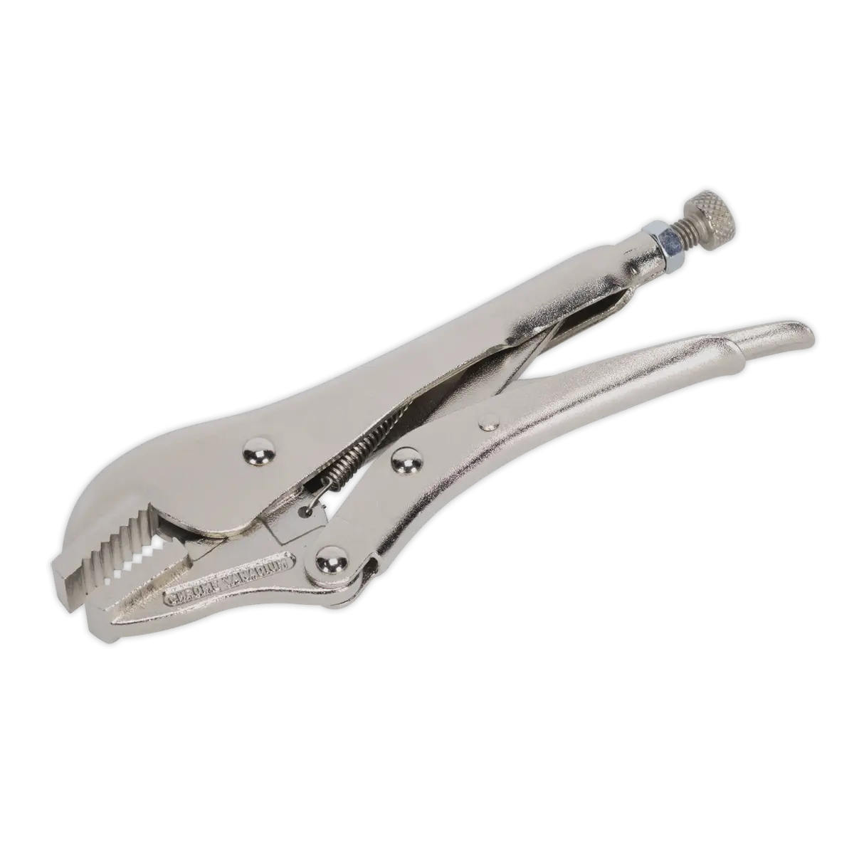 Sealey Premier Locking Pliers Straight Jaws 185mm 0-30mm Capacity