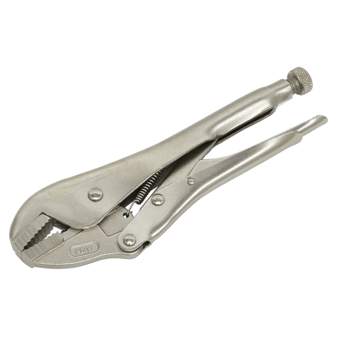Sealey Premier Locking Pliers Straight Jaws 225mm 0-44mm Capacity
