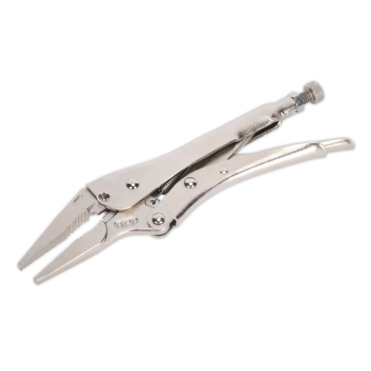Sealey Premier Long Nose Locking Pliers 210mm 0-60mm Capacity Sealey 