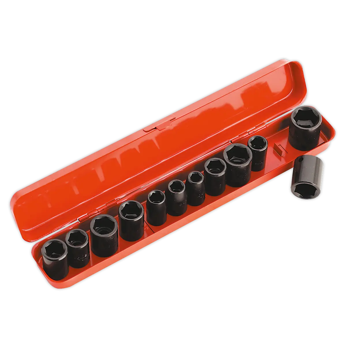 Sealey Premier Metric/Imperial Impact Socket Set 3/8"Sq Drive 12pc Sealey 