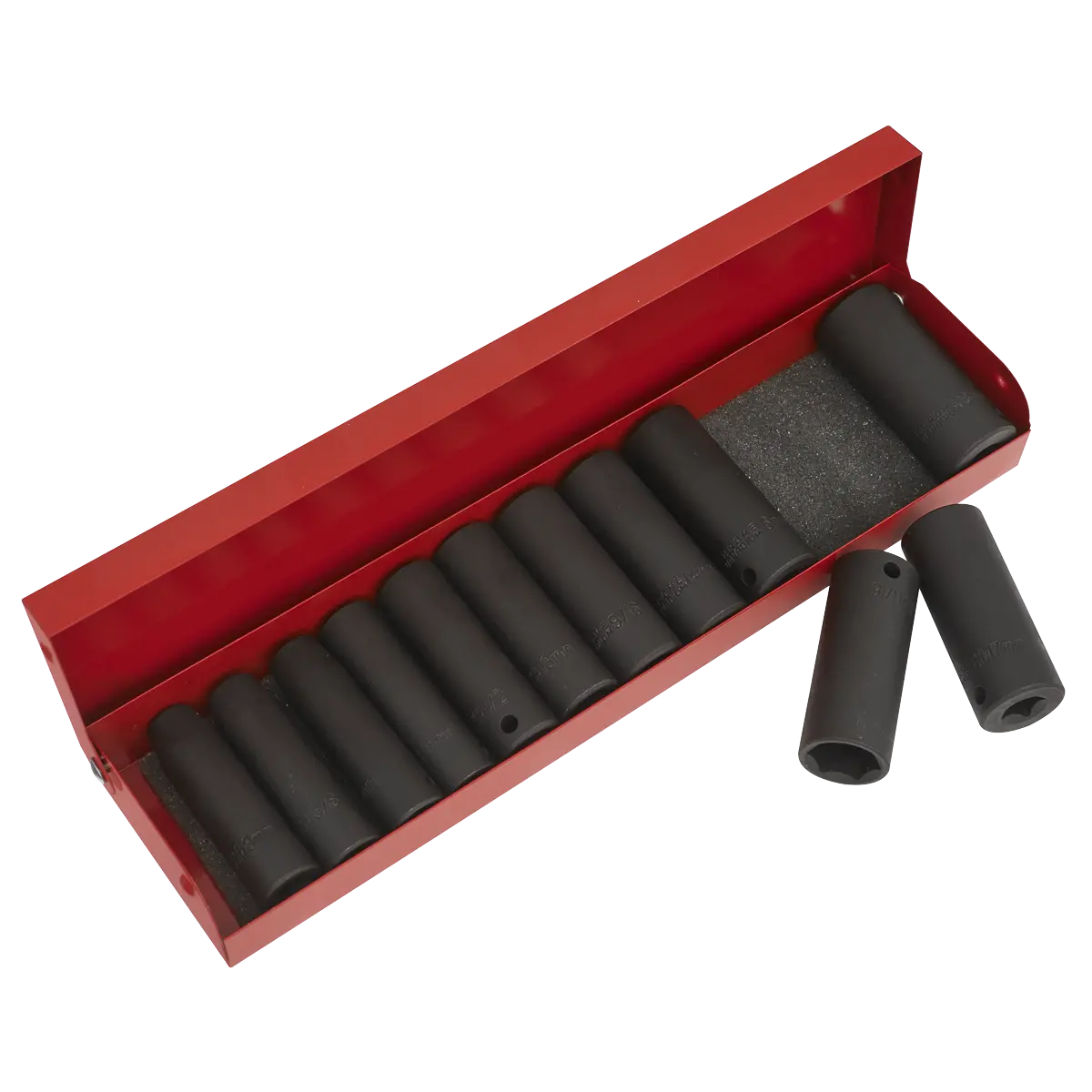 Sealey Premier Metric/Imperial Deep Impact Socket Set 3/8"Sq Drive 12pc Sealey 