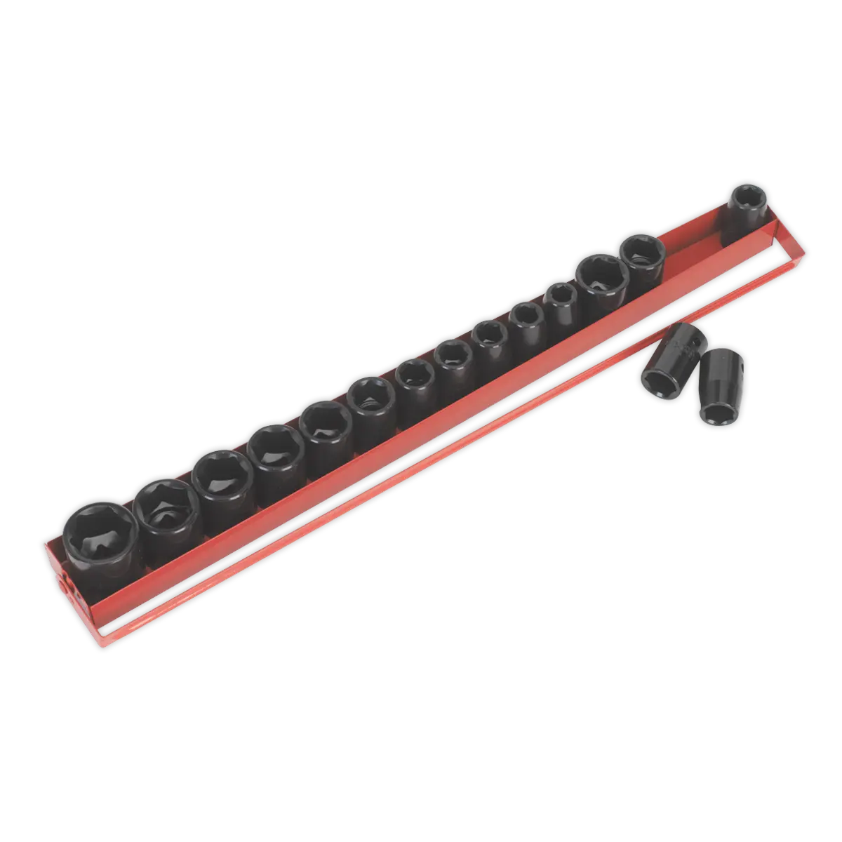 Sealey Premier Metric/Imperial Impact Socket Set 1/2"Sq Drive 16pc Sealey 