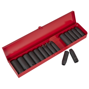 Sealey Premier Metric/Imperial Deep Impact Socket Set 1/2