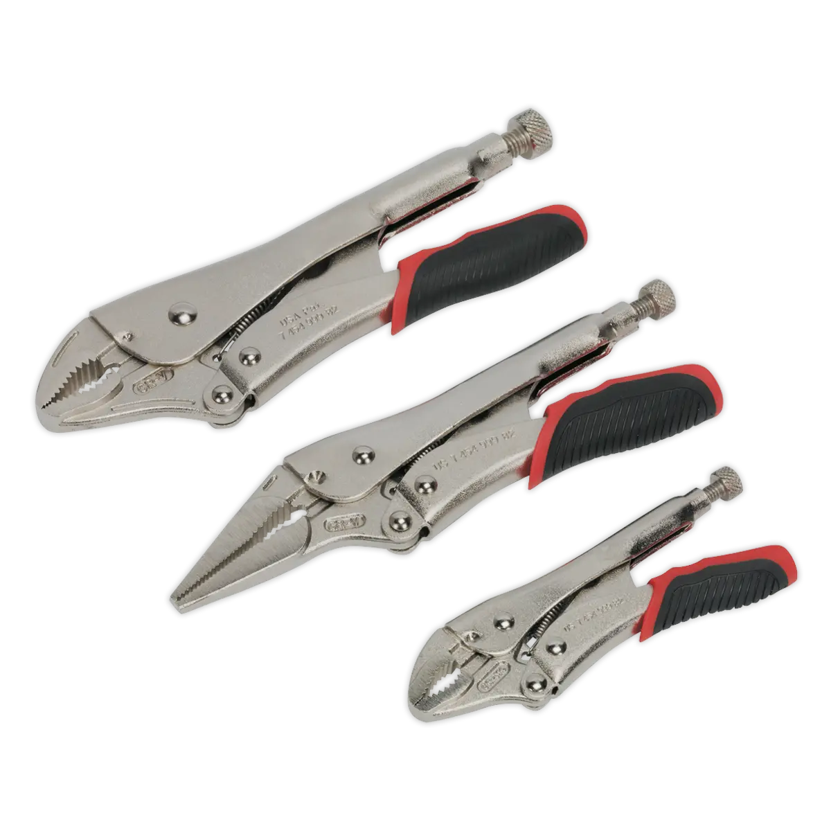Sealey Premier Quick Release Locking Pliers Set 3pc Sealey 