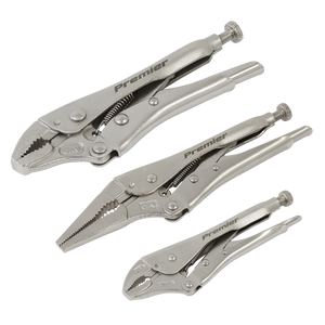 Sealey Premier Locking Pliers Set 3pc