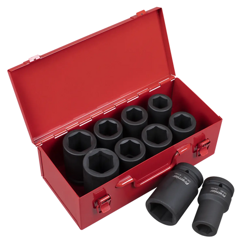 Sealey Premier Metric/Imperial Deep Impact Socket Set 1"Sq Drive 10pc