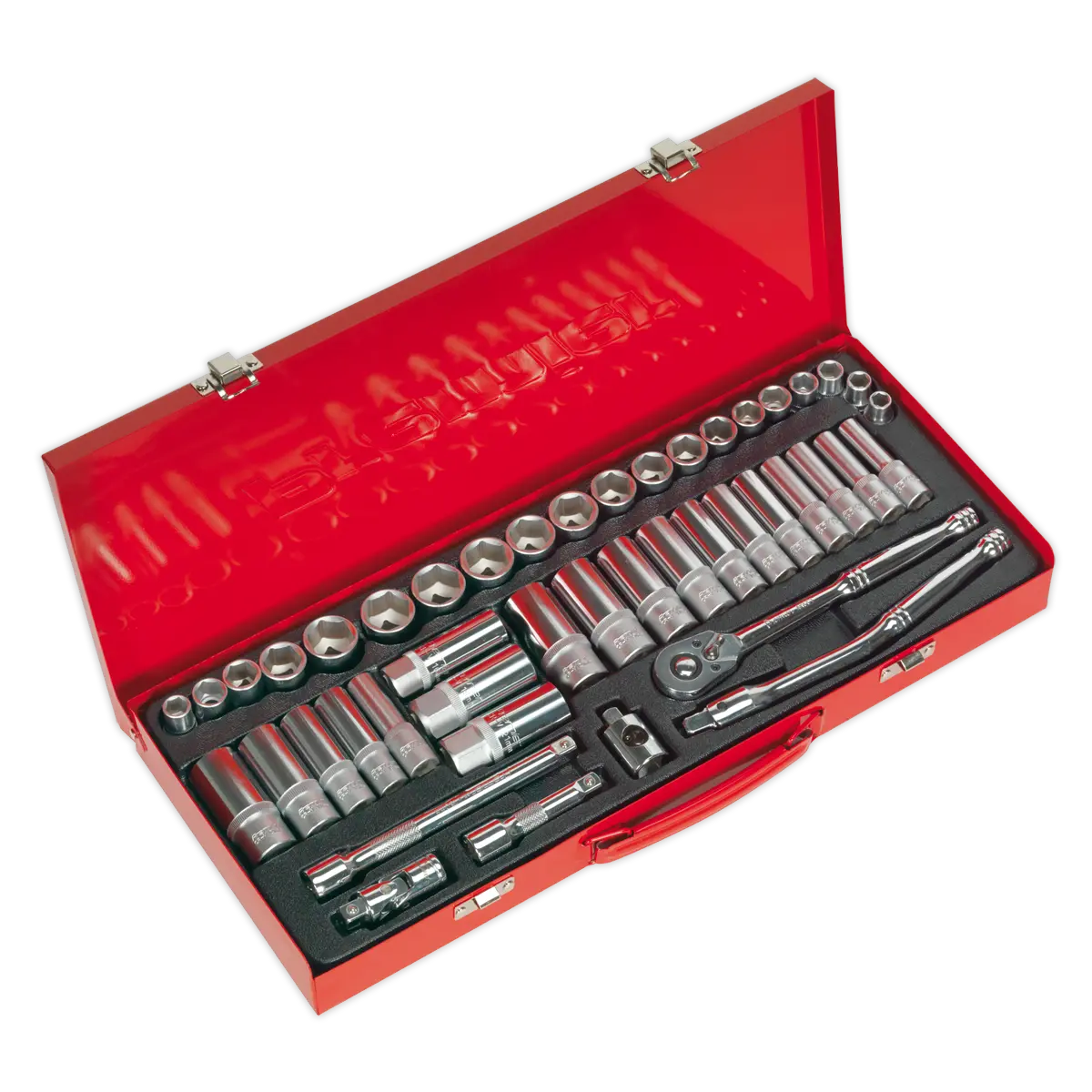 Sealey Premier Metric/Imperial Socket Set 3/8"Sq Drive 45pc Sealey 