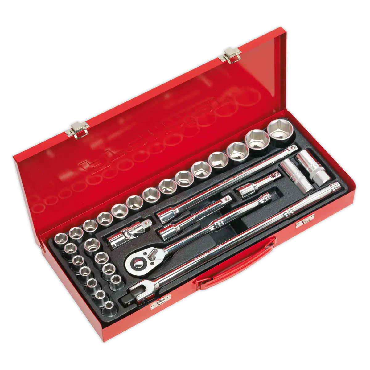 Sealey Premier Metric/Imperial Socket Set 1/2"Sq Drive 32pc Sealey 