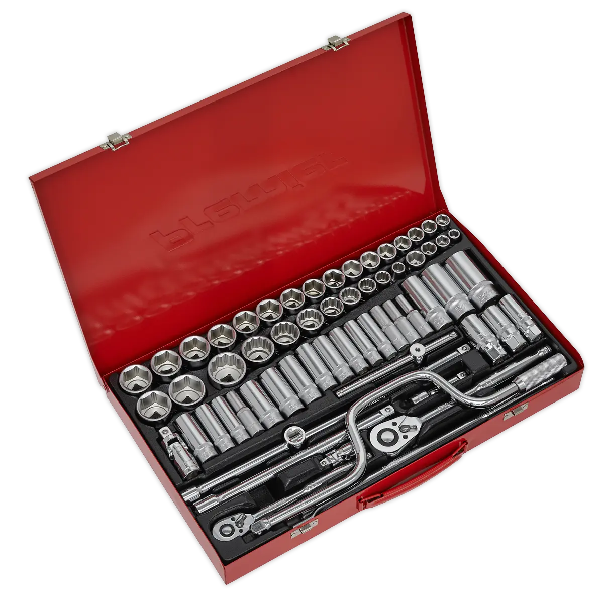 Sealey Premier Metric/Imperial/Whitworth Socket Set 3/8" & 1/2"Sq Drive 64pc Sealey 