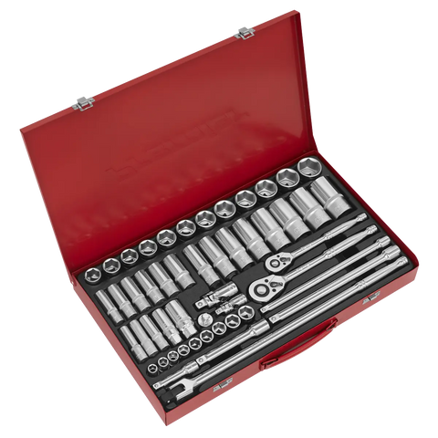 Sealey Premier Socket Set 3/8" & 1/2"Sq Drive 50pc