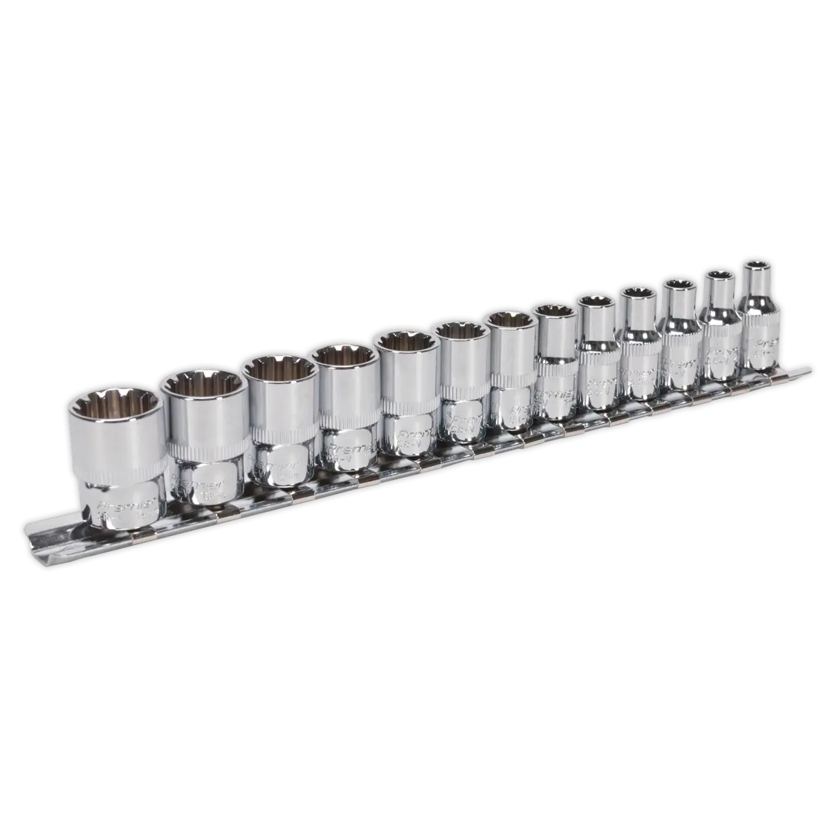 Sealey Premier Total Drive® Socket Set 1/4"Sq Drive 13pc Sealey 