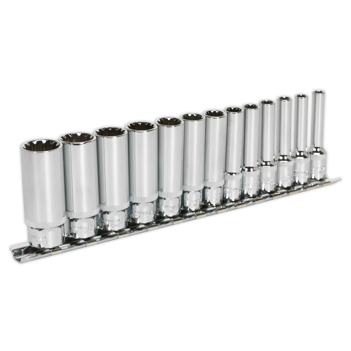 Sealey Premier Total Drive® Deep Socket Set 1/4"Sq Drive 13pc Sealey 