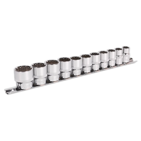 Sealey Premier Total Drive® Socket Set 3/8"Sq Drive 11pc