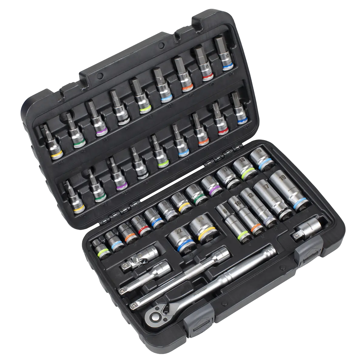 Sealey Socket & Socket Bit Set 3/8"Sq Drive 42pc Sealey 