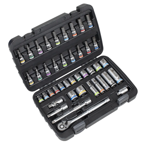 Sealey Socket & Socket Bit Set 3/8"Sq Drive 42pc