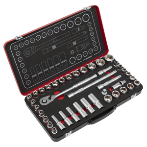 Sealey Premier Platinum Metric/Imperial Socket Set 1/2